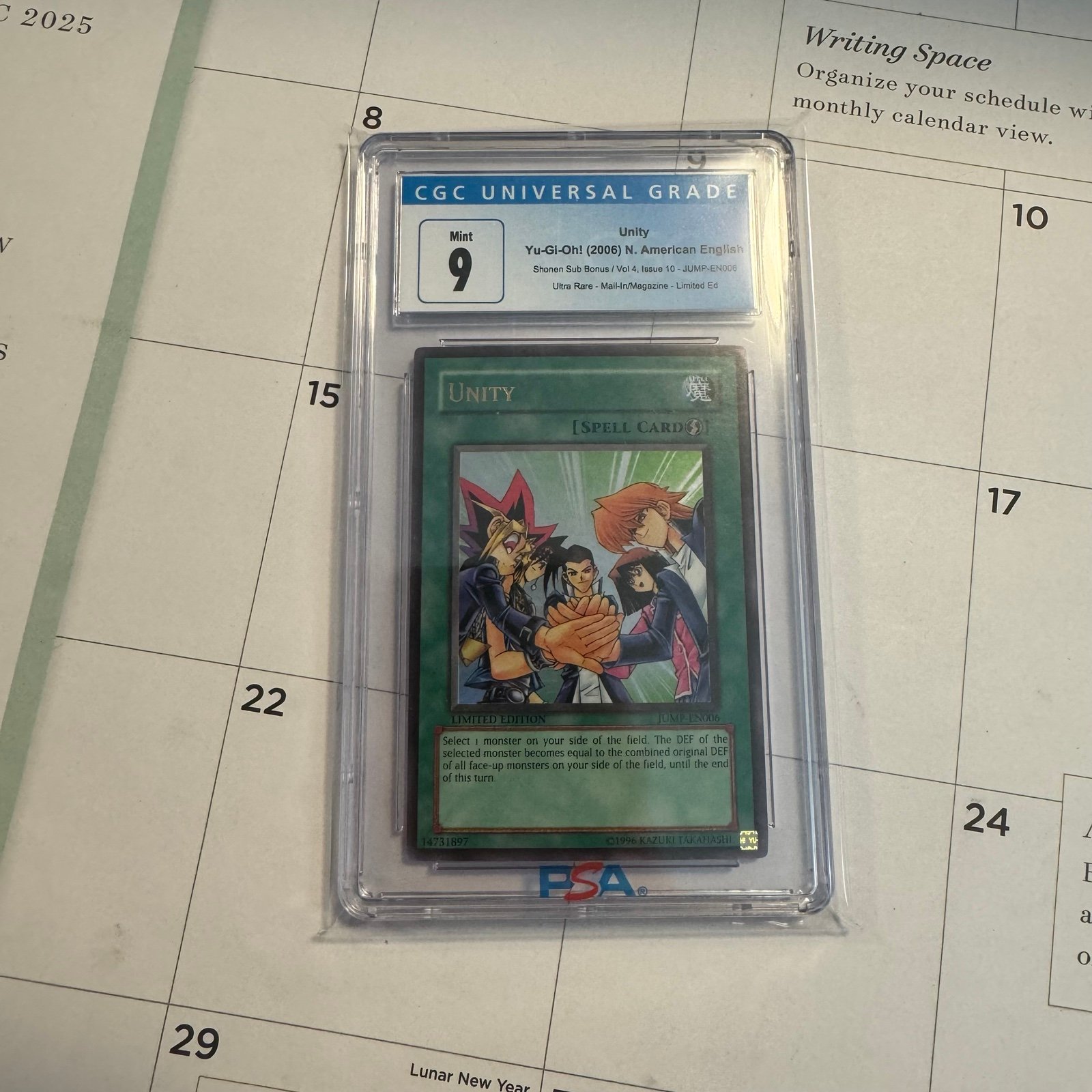 Yugioh - Unity - JUMP EN006 - Ultra Rare Limited Edition - CGC 9