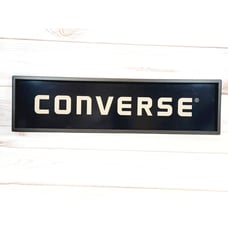 Converse Wall Decor Sign Display Shoes Vintage Metal Frame Authentic 30 x 8