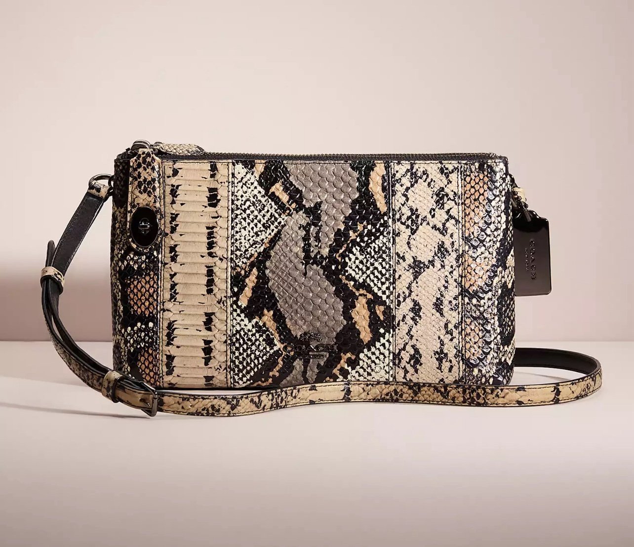 EUC COACH Crossbody Restored Crosby Exotic Snake Embossed Leather 37172