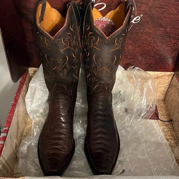 Lucchese Ostrich Leg Boots