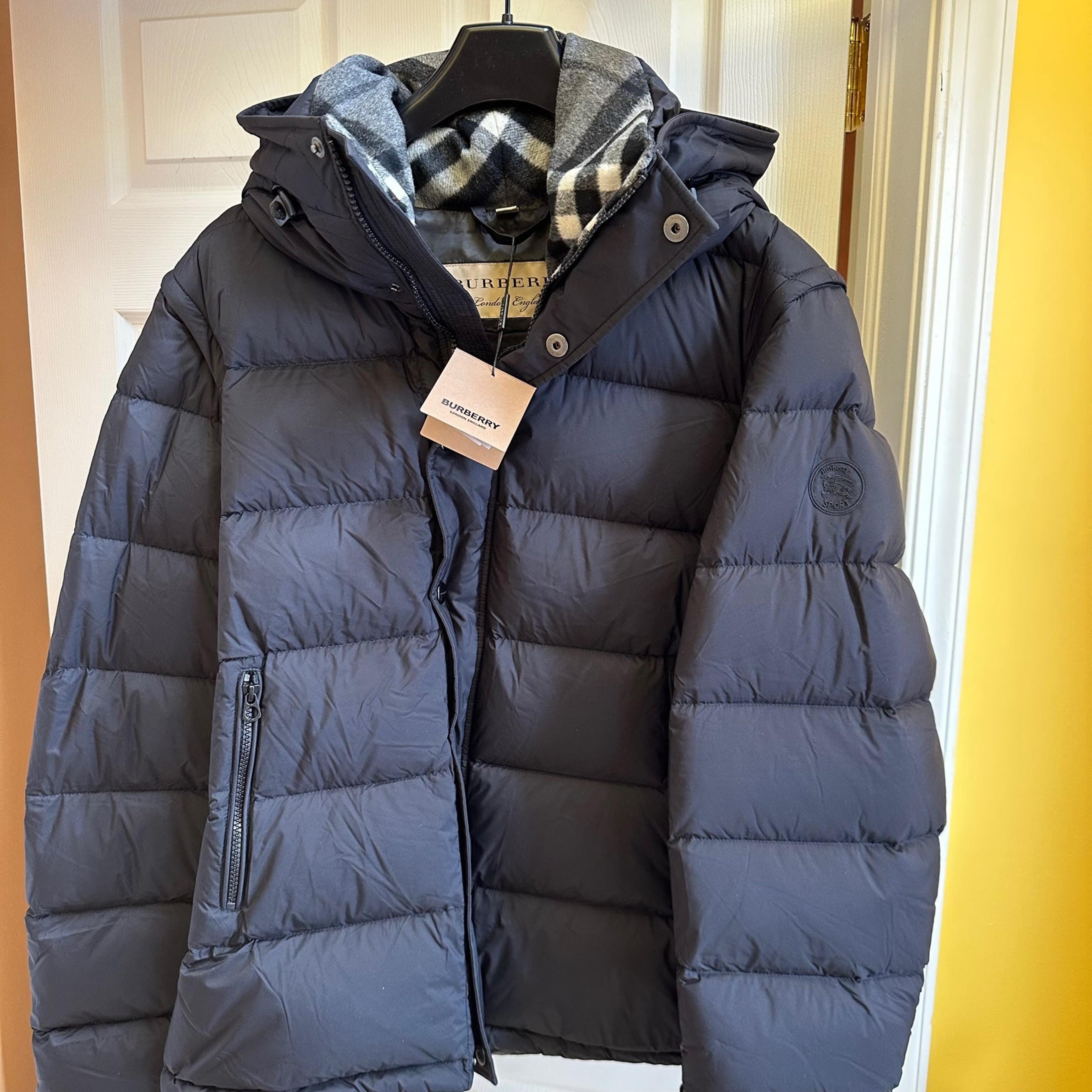 Burberry men's coats & jackets with hood Clearance
