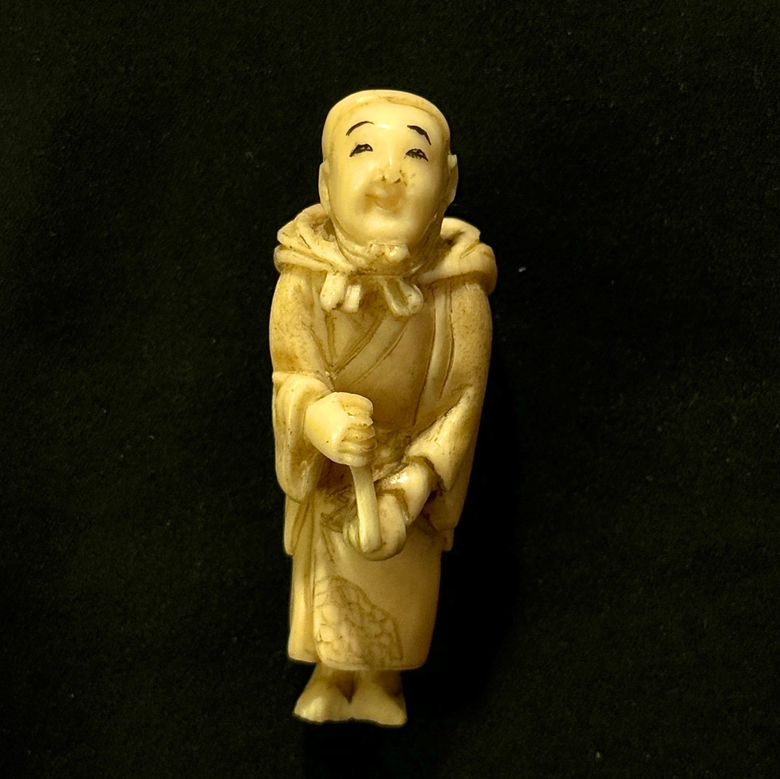 Antique Japanese Netsuke Carved Bone Ivory Chinese Asian Art