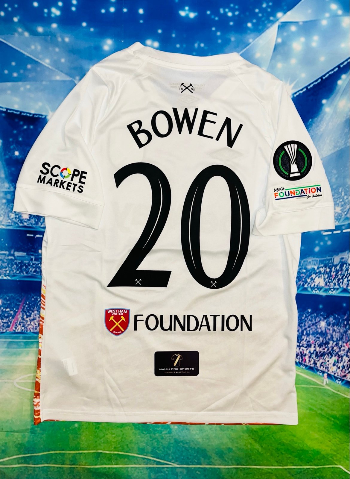 West Ham United UMBRO 2023 UEFA Conference League FINAL Jersey #20 BOWEN - XXL