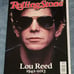 Lou Reed Naya Rivera (Back Cover) Becky G Haim Rolling Stone Nov 2013 Great Cond