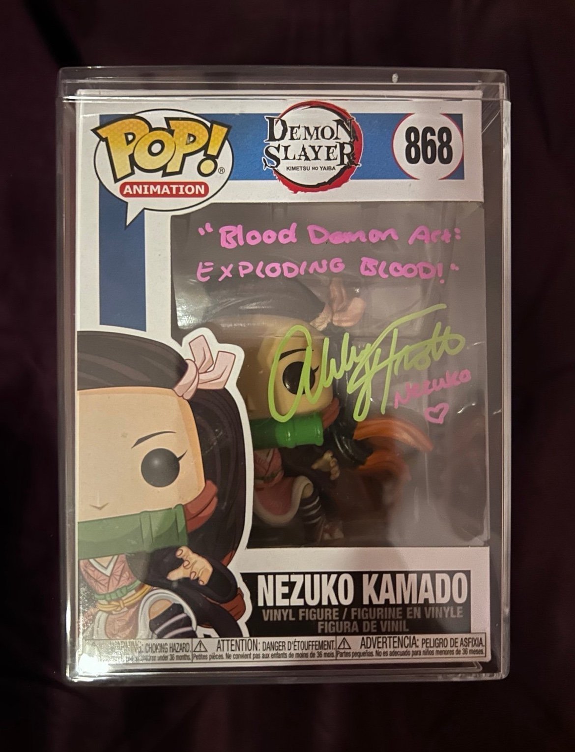 SIGNED Nezuko Funko Pop 868