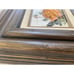 Vintage IMPASTO ART Flower Floral MCM Oil Painting Framed Matted Orange Rose