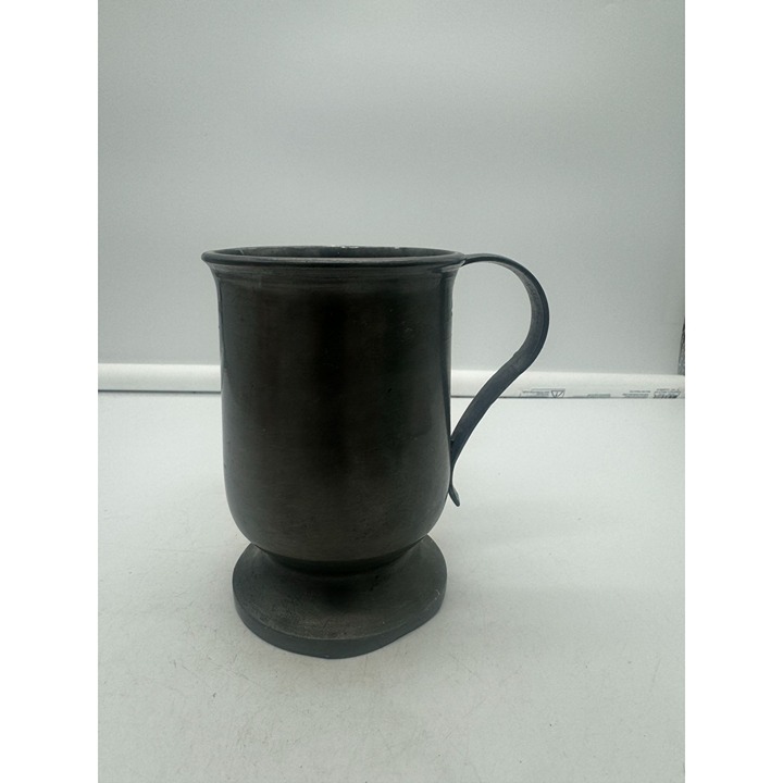Antique Pewter 1/2 Pint Mug Tankard Medieval Rustic