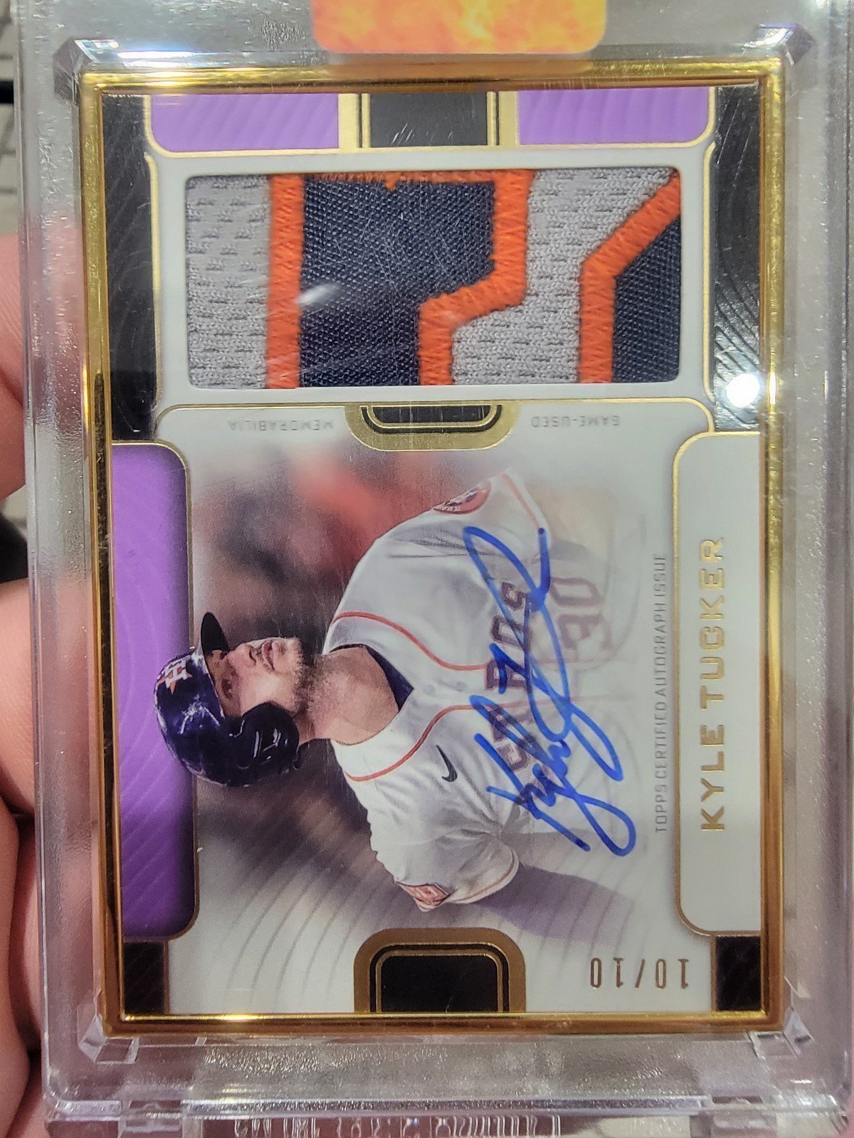 2023 Topps Definitive Kyle Tucker Framed Auto Patch 10/10