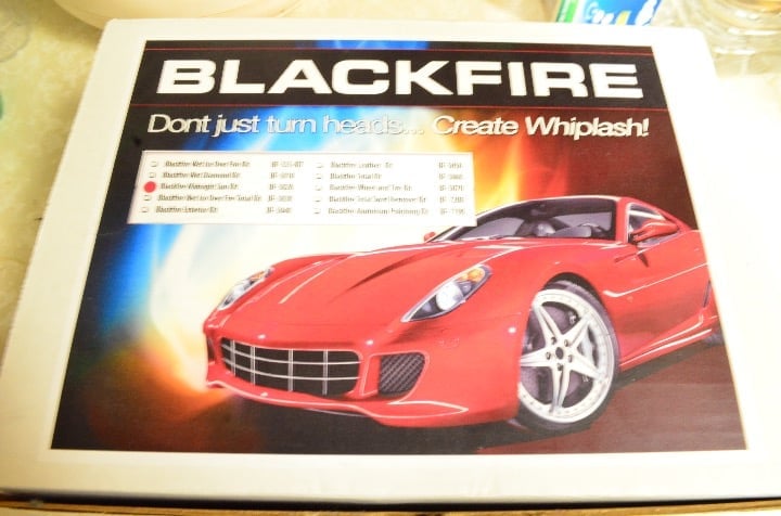 Blackfire Midnight Sun Wax Kit BF 5020 with Drying Towel and Foam Applicators