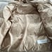 Coach Women's Size L Short Duck Down Puffer Beige Hooded New Logo Jacket Coat