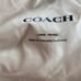 Coach Women's Size L Short Duck Down Puffer Beige Hooded New Logo Jacket Coat