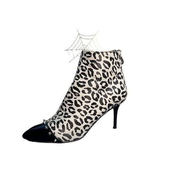 Charlotte Olympia Myrtle animal print booties
