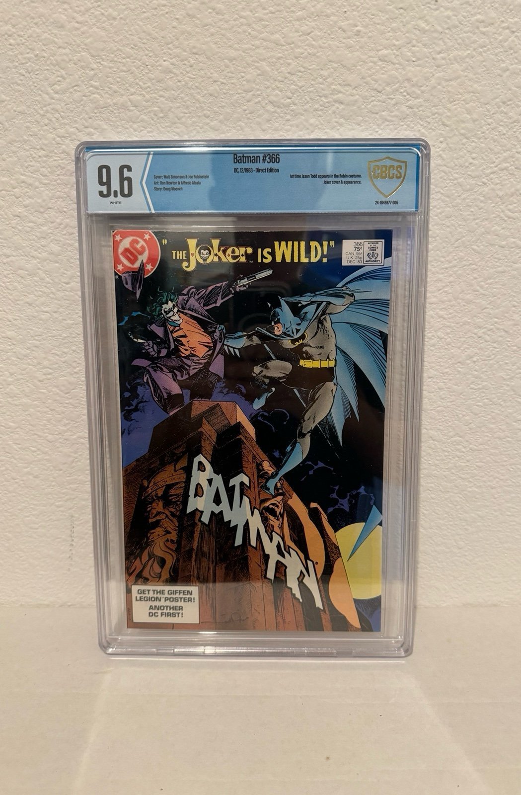 Batman #366 CBCS 9.6