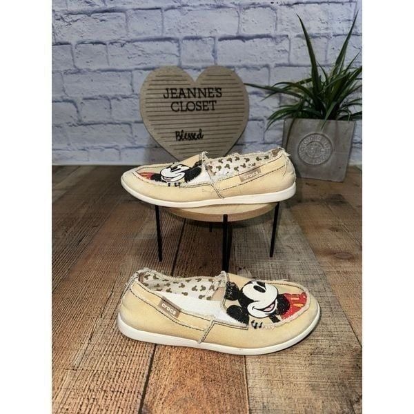 mickey mouse crocs loafers