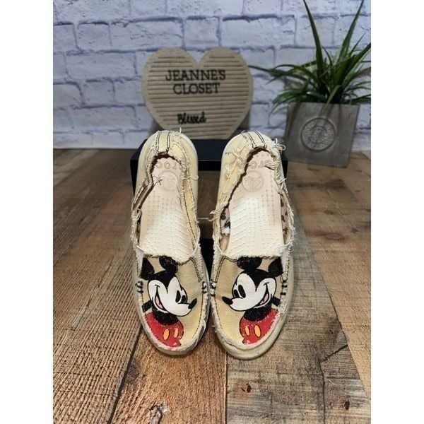 mickey mouse crocs loafers