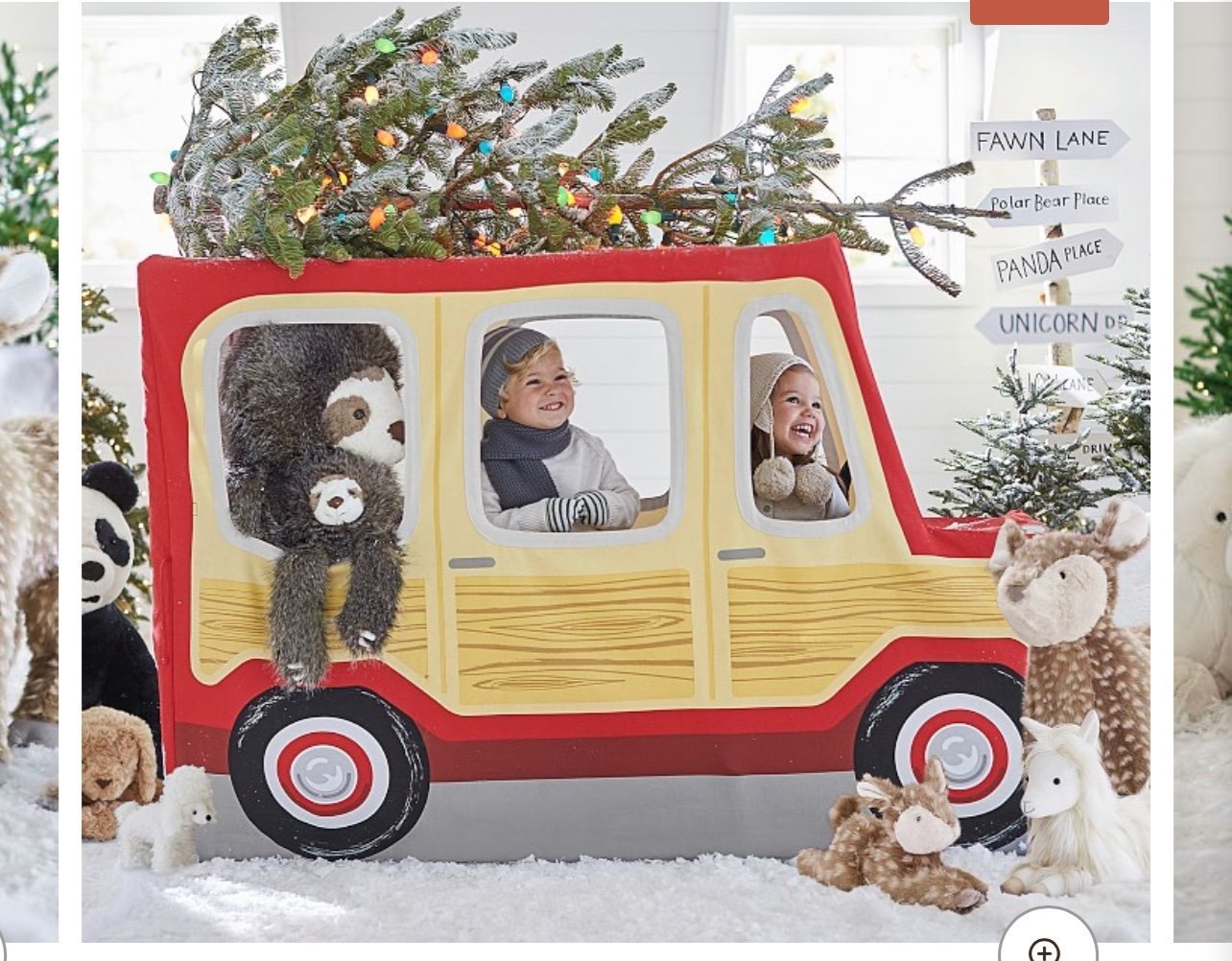 Pottery Barn Kids Woody Wagon Playhouse NIB