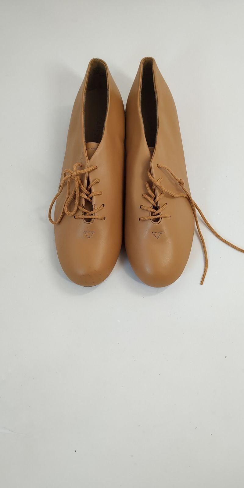 Capezio Girls Fluid Brown Tan Tele Tone Tap Dancing 7W