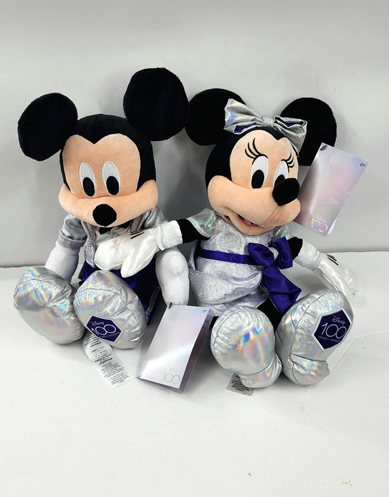 Disney 100 Years of Wonder Mickey and Minnie Plush Set NEW With Tags