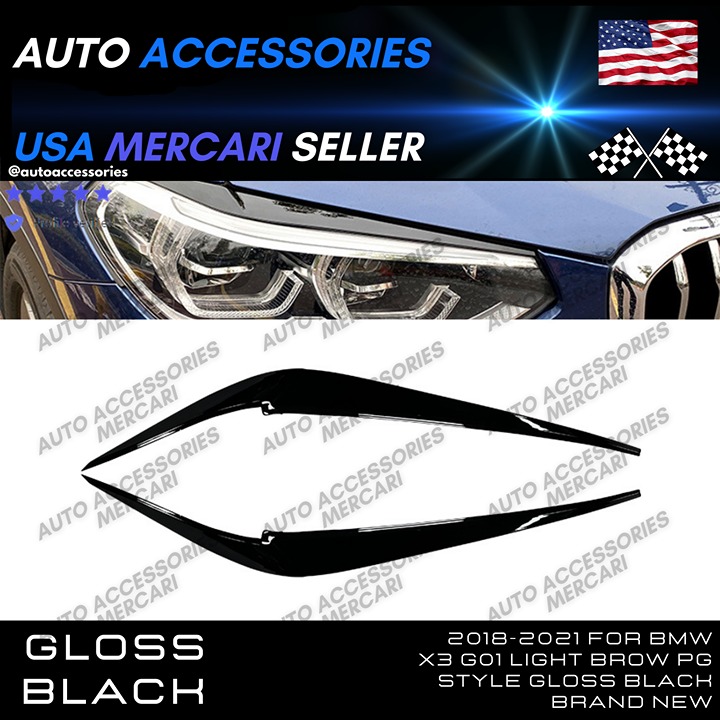 Brand New 2018-2021 For BMW X3 G01 Light Brow PG Style Gloss Black