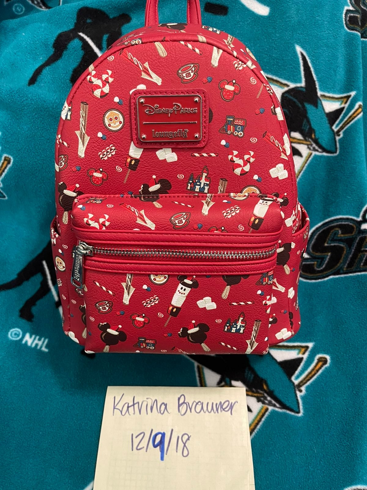 BNWTs Disney Christmas Snacks Loungefly Mini Backpack