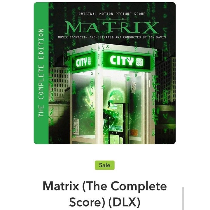 Don Davis The Matrix The Complete Score Deluxe Edition 3LP Vinyl Set 2023 Record