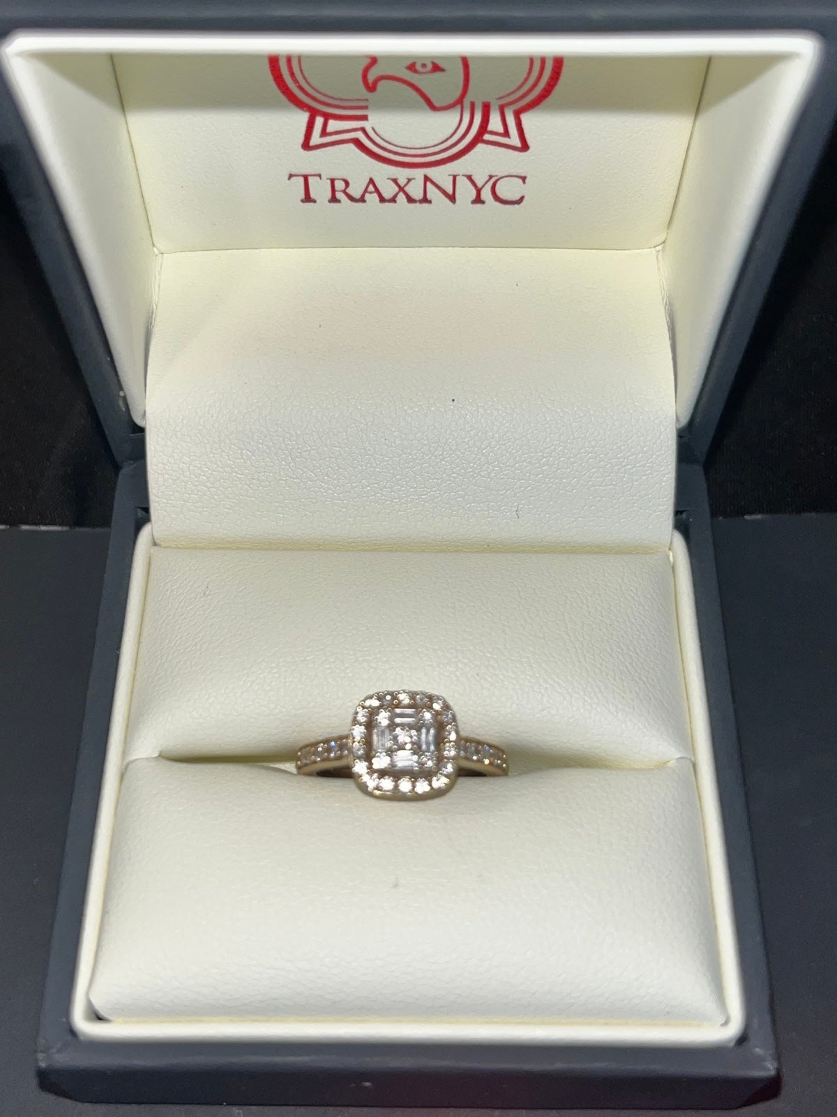 Trax NYC natural diamond engagement ring VS2 clarity