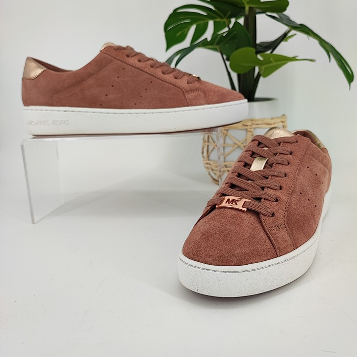 Michael Kors Women's Pink Microsuede Sneakers Shoes Size 7M US