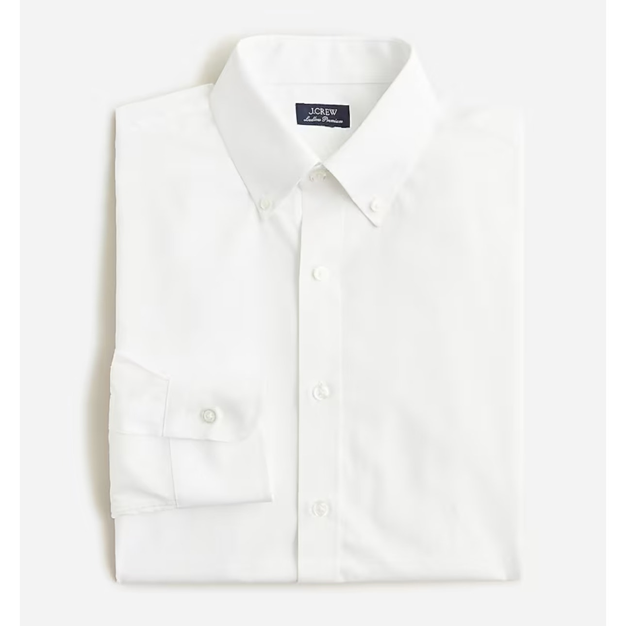 NWT J. Crew Men's Ludlow Premium Fine Dress Shirt 15 34 White S M BU902 J.Crew