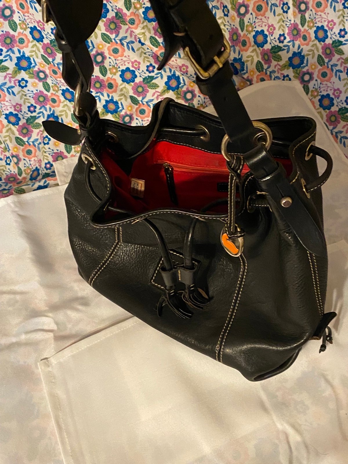 Dooney & Bourke Amber Textured Leather Shoulder Bag