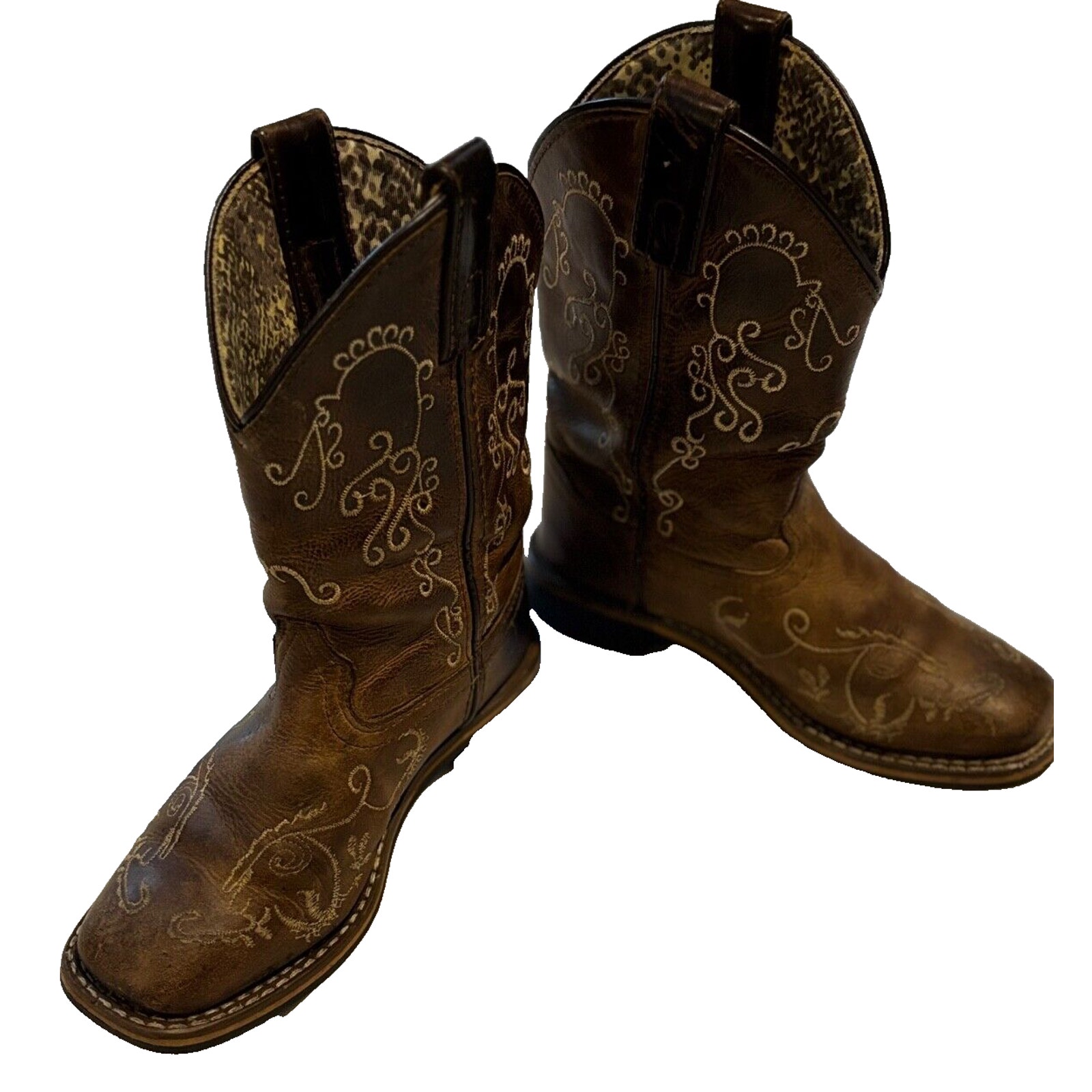 Smoky Mountain Marilyn Boot Square Toe 3845 C, Girls' Size 13 R Cowgirl Western