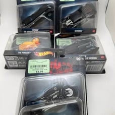 Hot Wheels Batman Lot 5 from the movies and the animated series. Brand new.