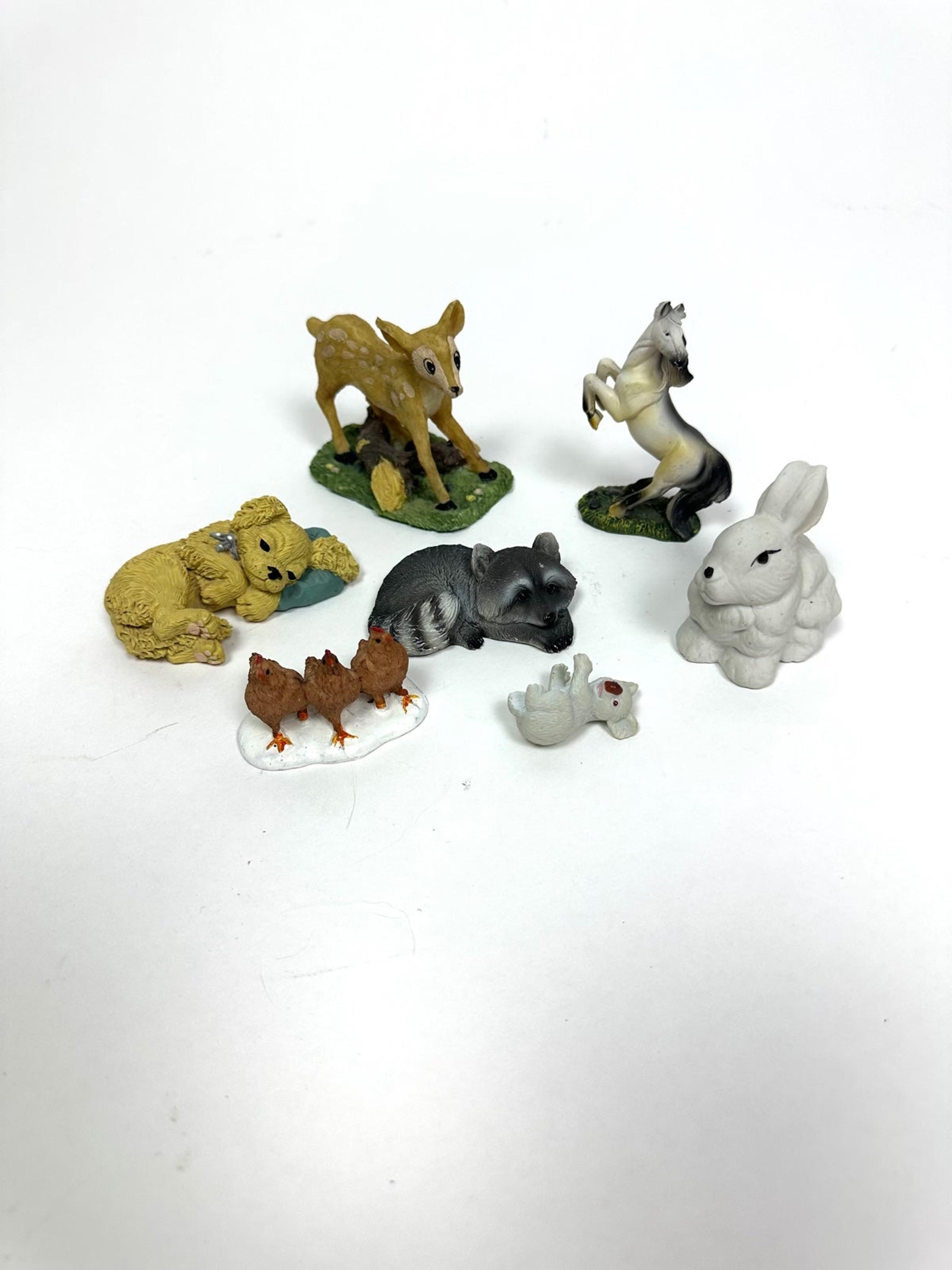 Lot of Resin Animal Figurines