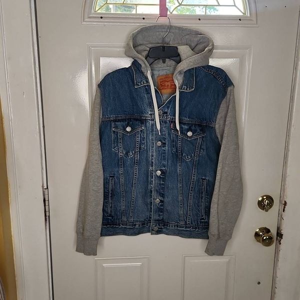 Levi's hybrid trucker denim jean jacket men's size M