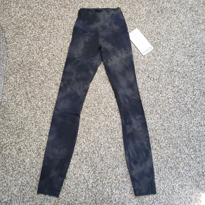 Lululemon Align Hi-Rise Pant 28 - Diamond Dye Graphite Grey Bronze Green - Sz 0