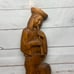 Vintage Hand Carved Wooden Wall Hanging Man And Woman Medievel Style