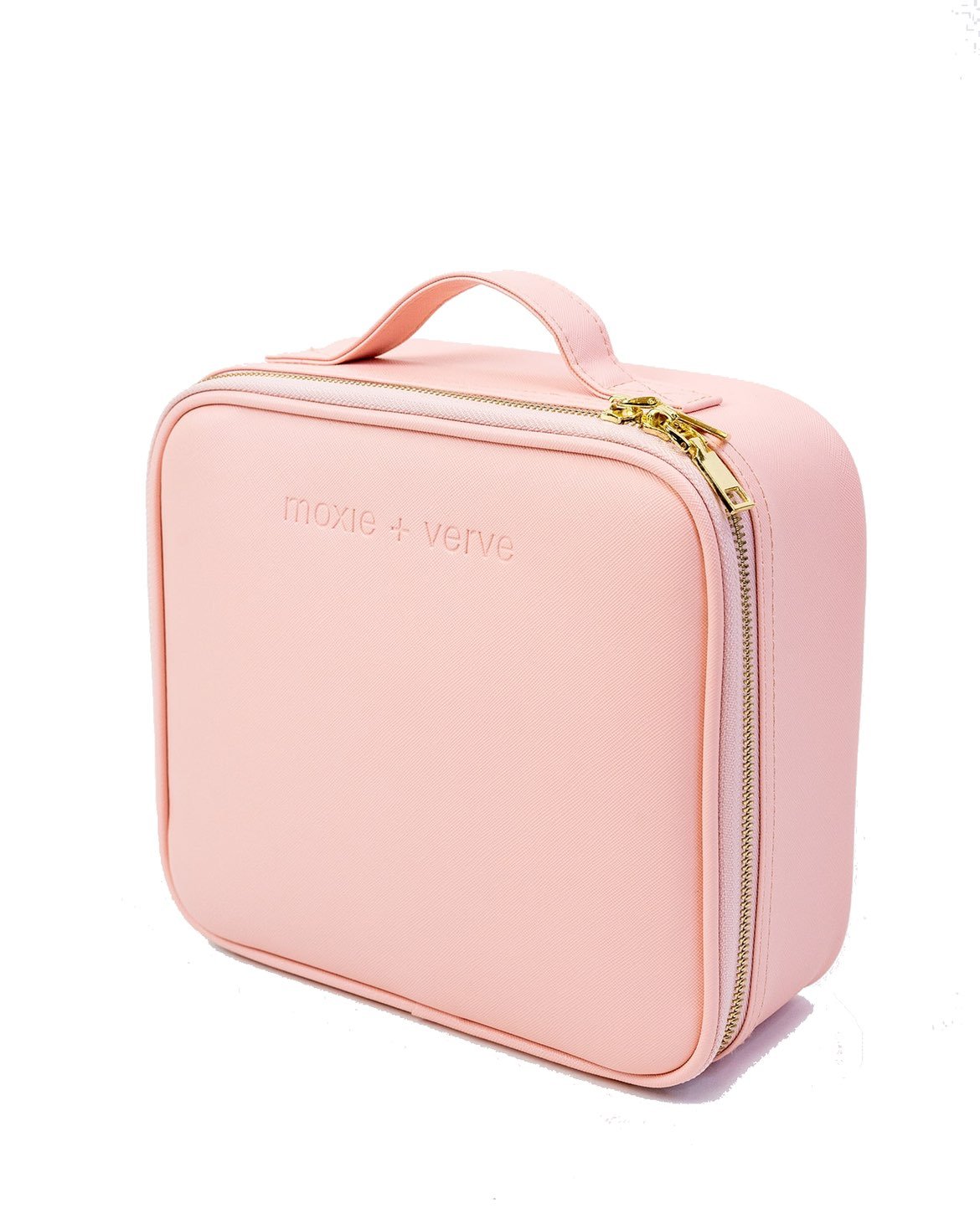 Vegan Leather Makeup Travel Case - Kat