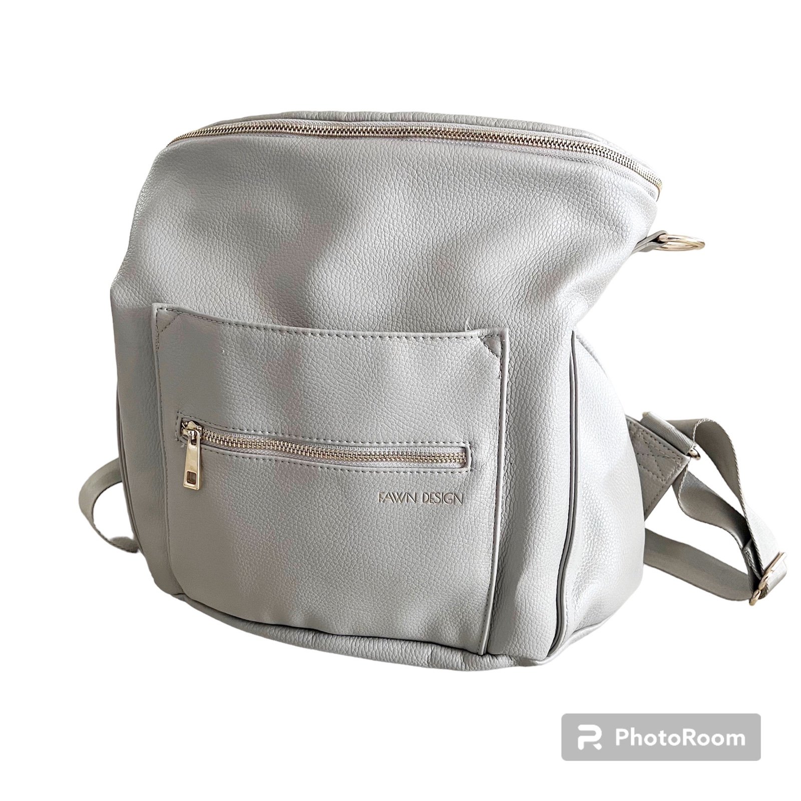 Fawn Design Gray Diaper Bag Backpack