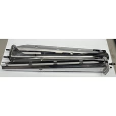 Chrome Mud Flap Hanger 2.5 Bolt Semi Truck Tapered 30 RMPMFH002L/R