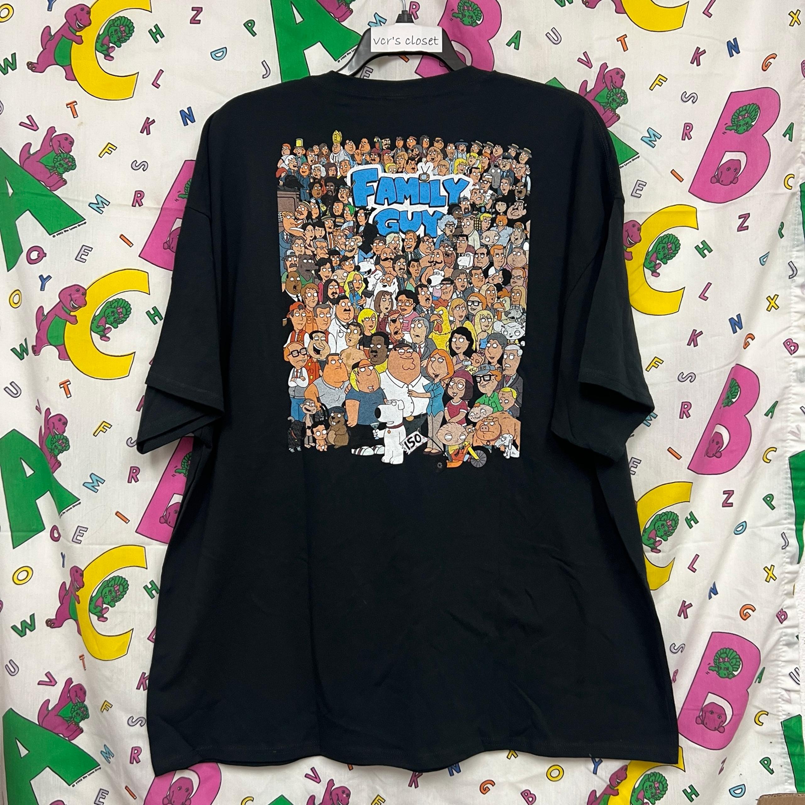 3XL Adult Cartoon Family Guy 20th Anniversary 2-Sided 1999-2019 Graphic T-Shirt