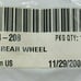 GENUINE ARCTIC CAT 0604-208 SNOWMOBILE REAR WHEEL AXLE FITS 1990-2003 MODELS