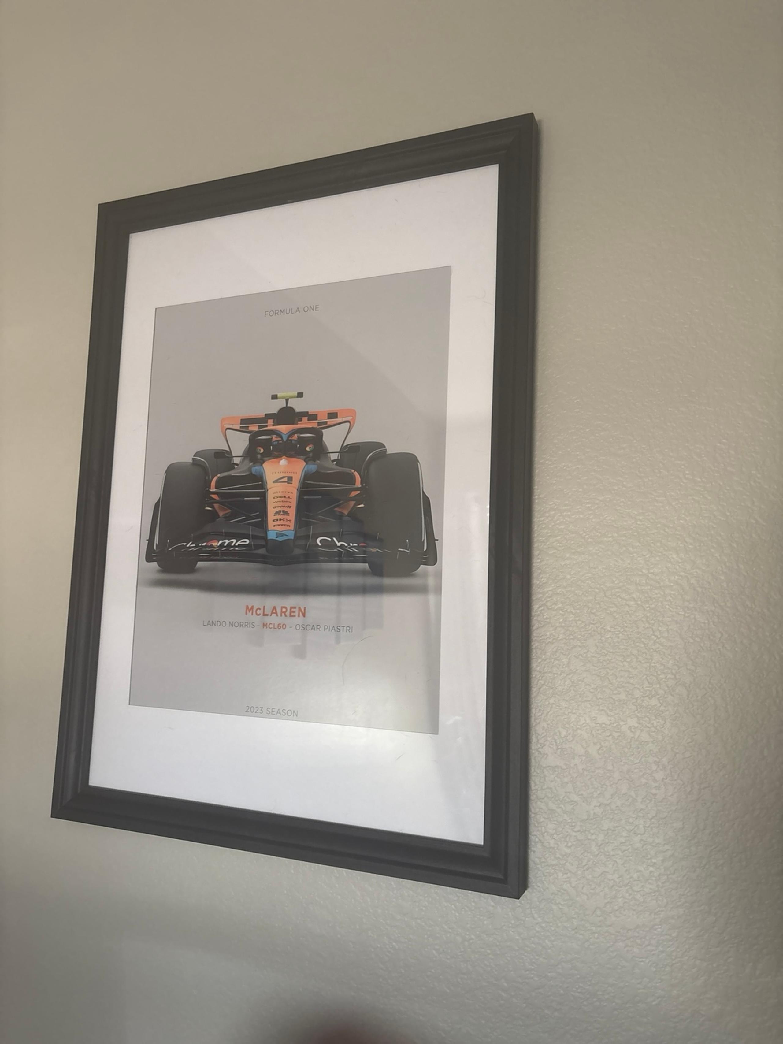 McLaren Poster Canvas framed