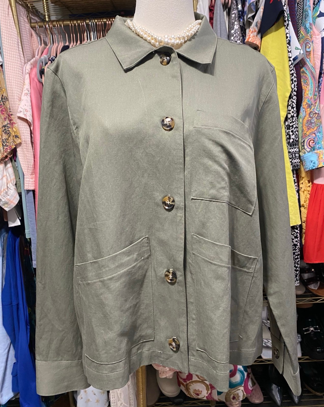 AMOUR VERT Button Front Jacket Size Small