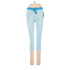LULULEMON ATHLETICA Blue Aquamarine Beach Runner Crop Leggings - US 2