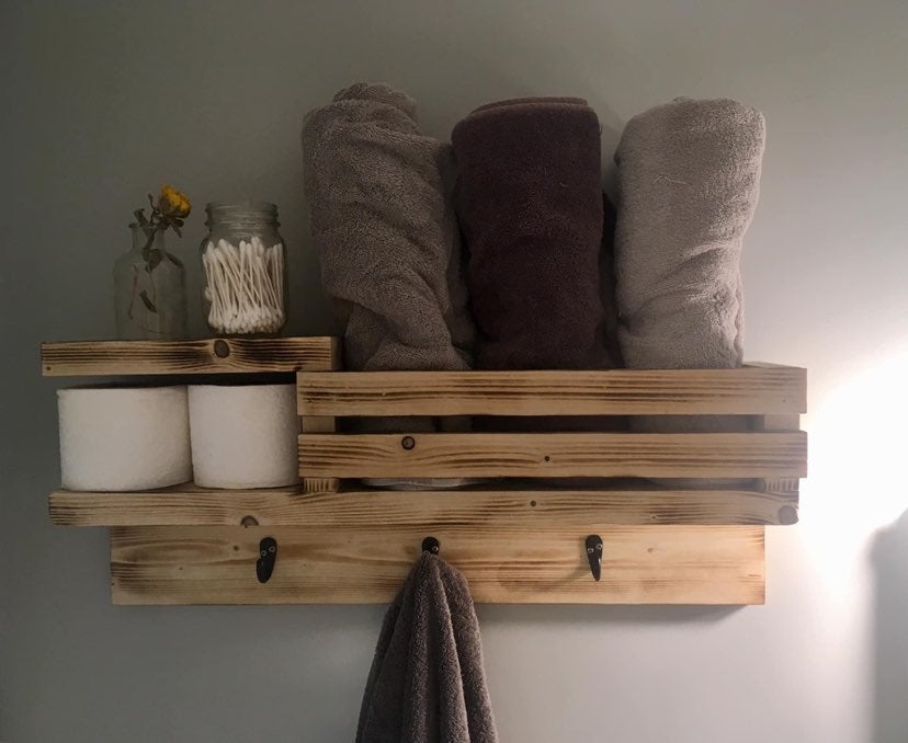 Handmade wooden bathroom/any room organi