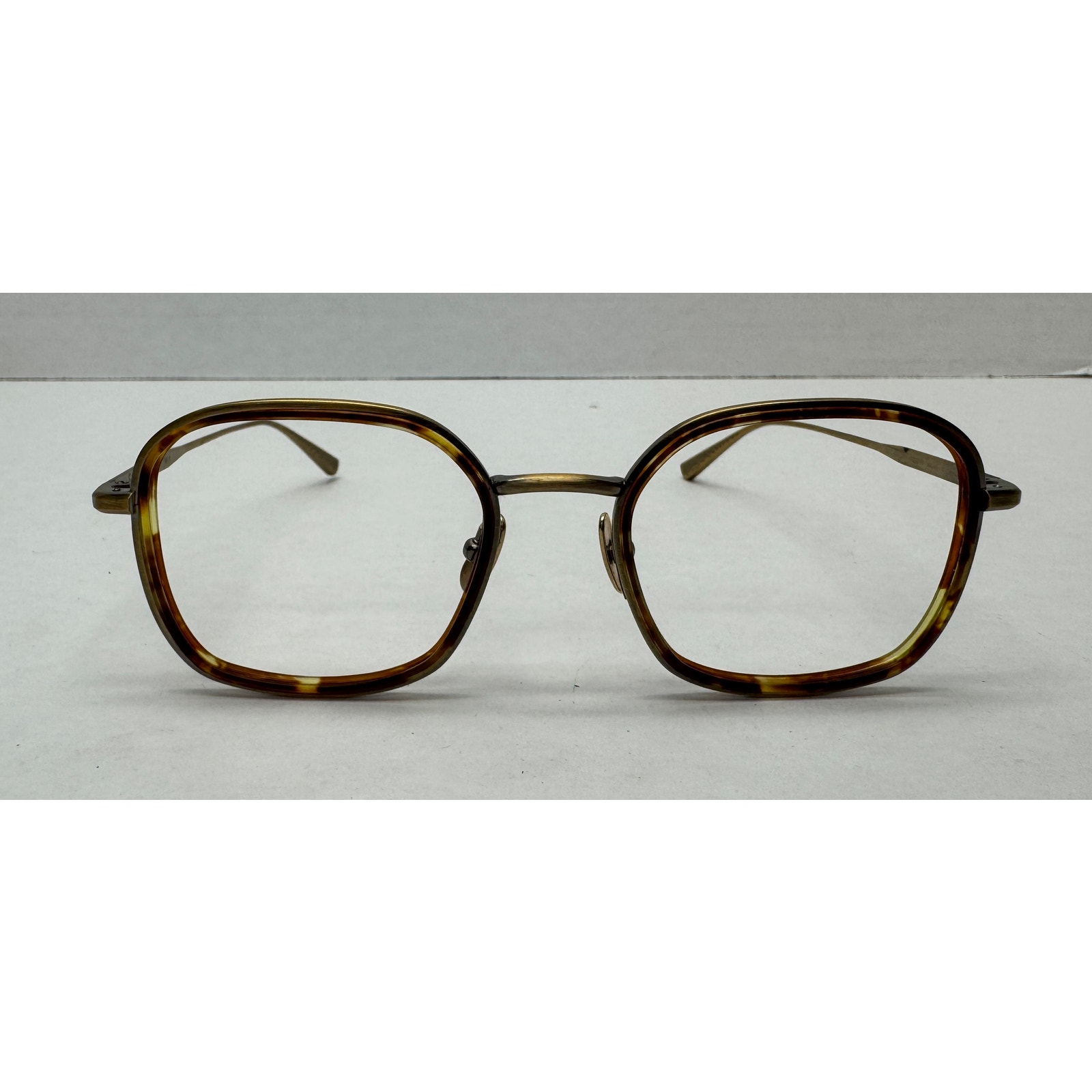 SALT Optics Unisex Rogue Eyeglasses Frame Gold Antique Leaves Pre-Owned #004
