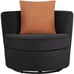 Swivel Accent Armchair, 360-Degree Swiveling Barrel Living Room Chair