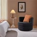 Swivel Accent Armchair, 360-Degree Swiveling Barrel Living Room Chair