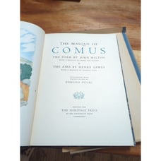 MASQUE of COMUS; Poems by John MILTON, The AIRS,H.LAWES, Illust.Edmund DULAC,BOX
