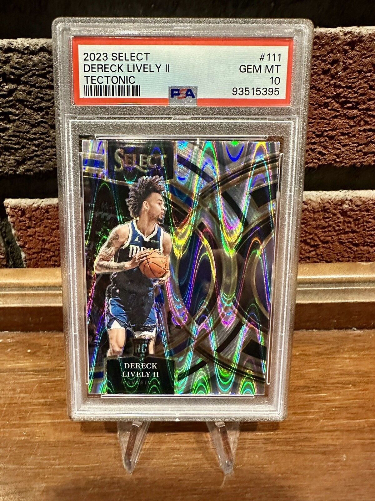2023-24 NBA Select Dereck Lively II Premier Tectonic PSA 10 GEM MINT