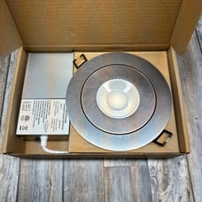 4 Inch Bronze LED Gabriel Swivel Downlights 5 CCT Selectable 9 Watts